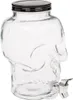 Totenkopf aus Glas mit Deckel 4 L Getränkespender mit Produktbild-Vorschau 6
