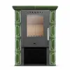 Kachelofen ELDUR 6kW Grün – freistehend, Keramik, ECO Produktbild-Vorschau 3