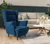 fauteuil vidaXL velours bleu Voir les images du produit 8