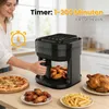 Zimilo Heißluftfritteuse mit LED-Touchdisplay, 1350W, 3,5L Produktbild-Vorschau 4