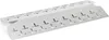 A metal grill part with cutouts is shown against a white background. Produktbild-Vorschau