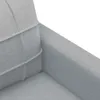vidaXL 2-Sitzer-Sofa Hellgrau 140 cm Stoff Produktbild-Vorschau 6