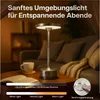 Bezdrôtová stolná LED lampa - Okrúhla kovová lampa s Náhľad obrázku produktu 2