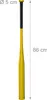 Relaxdays Baseballschläger Aluminium, 34 Zoll/ 86 cm, Produktbild-Vorschau 4