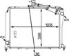 Kühler Motor Kühlrippen gelötet 505 mm - 398 mm MAHLE für Produktbild-Vorschau 9