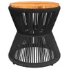 vidaXL Couchtisch mit Drahtgestell Schwarz Ø 45x44 cm Produktbild-Vorschau 5