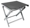 2er Garten Klapphocker Fußhocker Aluminium Textilen Anthrazit Produktbild-Vorschau
