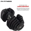 PH Fitness Nastaviteľná sada činiek 40KG - 2 kusy - Náhľad obrázku produktu 4
