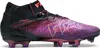 A single black and purple Puma Future 8 Ultimate FG football shoe is shown against a white background. Produktbild-Vorschau