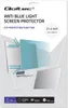 The image shows the packaging of a Qoltec anti blue light screen protector. Voir les images du produit