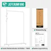 Avalo Kleiderständer auf Rollen Weiß - Metall - 100x40x156 Produktbild-Vorschau 9