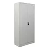 A light gray metal cabinet with two doors and a black handle is shown against a white background. Produktbild-Vorschau