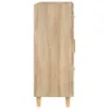 vidaXL Kredens dąb sonoma 69,5x34x90 cm Materiał Podgląd zdjęcia produktu 7