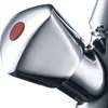 A close-up shot of a chrome faucet handle with a red indicator. Anteprima dell’immagine prodotto