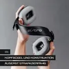 Hands holding a gaming headset against a gray background. Produktbild-Vorschau