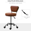 HOMCOM Vintage Massagehocker – 360° drehbarer Arbeitshocker Produktbild-Vorschau 6