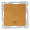 Taster Eiche Holzoptik – Rahmen Set – Unterputz – Candela Produktbild-Vorschau 2