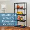 Steckregal aus Kunststoff Keller Regal Schwarz Vorratsregal Produktbild-Vorschau 5
