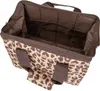 An open leopard print tote bag with brown interior. Náhled obrázku produktu