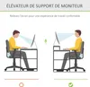 HOMCOM Rehausseur écran PC bureau rehausseur ecran support Voir les images du produit 3