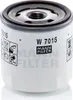 A white oil filter with black and gray markings and a metal top. Podgląd zdjęcia produktu