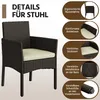 Yaheetech Polyrattan Sitzgruppe 4er Gartenmöbel Set inkl. Produktbild-Vorschau 6