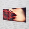 Glasbilder 140x70 Wandkunst Rose Frau Mund Produktbild-Vorschau 2