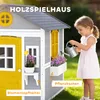 Outsunny Houten speelhuis voor kinderen met deur, 6 ramen Productafbeelding-voorbeeld 4