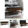 The Living Store Schuhbank Braun Eichen-Optik 102x42x45 cm Produktbild-Vorschau 1