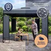 CASARIA® Pavillon Lorca 3x3m Metall Wasserabweisend Produktbild-Vorschau 5