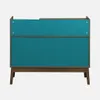 sweeek - Zweifarbiger Vintage Schallplattenschrank mit Produktbild-Vorschau 3
