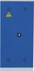 A blue cabinet with a gray base. Produktbild-Vorschau