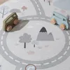 Volero - Auto Spielteppich Rund - Rocky Ride Weiß - Ø 160 Produktbild-Vorschau 8