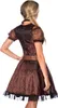 Dirndline Dirndl mit Bluse Braun - Schwarz - XL Produktbild-Vorschau 3