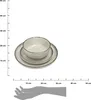 HowHomely | Sada 12 talířů - Sada talířů - 27 cm - Béžová - Náhled obrázku produktu 9