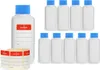 10 bottiglie di plastica da 100 ml con tappi blu (vuote) Anteprima dell’immagine prodotto 1