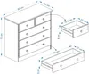Kommode RONDO aus Kiefer Massivholz, natur - Kinderzimmer Produktbild-Vorschau 6