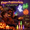 Halloween Fingerlichter für Kinder, LED-Projektionsringe, Produktbild-Vorschau 3