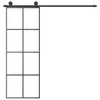 vidaXL Schiebetür mit Beschlag 76x205 cm ESG-Glas & Produktbild-Vorschau 3