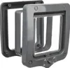 TRIXIE 4-Wege Freilauftür mit Tunnel - grau - 20 × 22 cm Produktbild-Vorschau 1