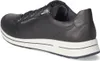 A side view of a dark blue leather sneaker with a white sole. Anteprima dell’immagine prodotto