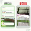 Collage of product images and customer reviews for garden border fencing. Produktbild-Vorschau