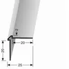 Wandprofil 25 x 25 x 2700 mm Einfasshöhe 2 mm Tapetenprofil Produktbild-Vorschau 4