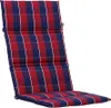 A red and blue checkered chair cushion. Produktbild-Vorschau