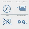 Diagrams illustrating the features of a compressor. Produktbild-Vorschau