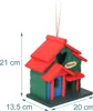 Casetta per uccelli decorativa Relaxdays, stile rustico, in Anteprima dell’immagine prodotto 4