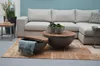 DESIGN Couchtisch massiv Mangoholz Suzan metall rund Produktbild-Vorschau 1