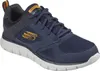 A single blue Skechers sneaker is shown against a white background. Produktbild-Vorschau
