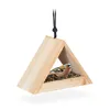 Relaxdays Vogelhaus zum Aufhängen, unbehandelt, Futterhaus Produktbild-Vorschau 1