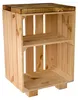 Nachttisch Natur  mit geflammten Holzplanken Produktbild-Vorschau 2
